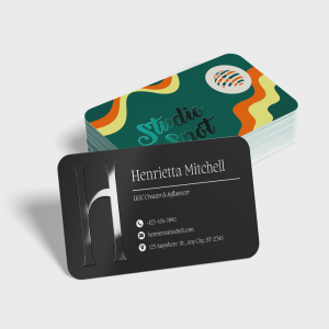 Tarjetas de visita de PVC blancas con acabado exclusivo