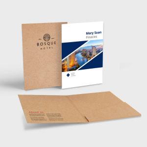 Carpeta con solapa encolada