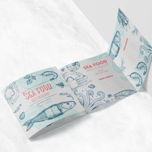 Cuadrípticos Plegados en Rollo