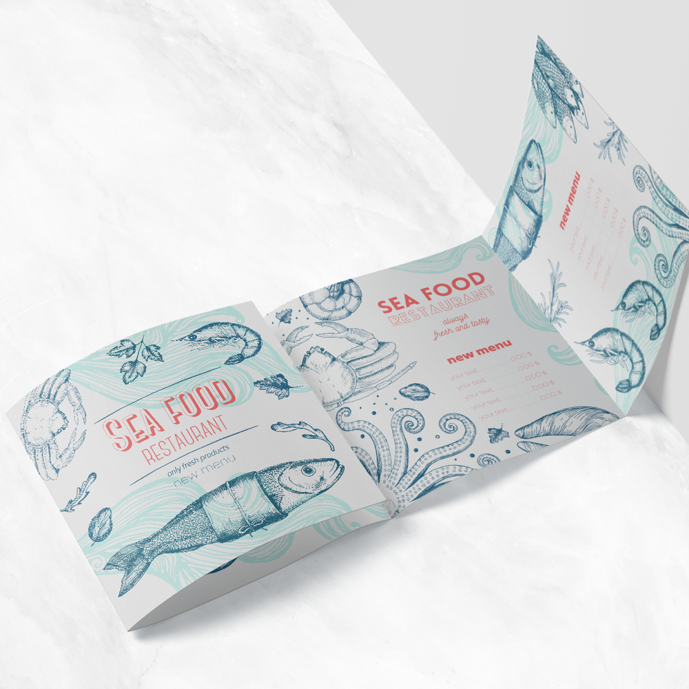 Cuadrípticos Plegados en Rollo